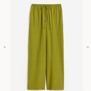 H&M Wide-Leg Pants in Green